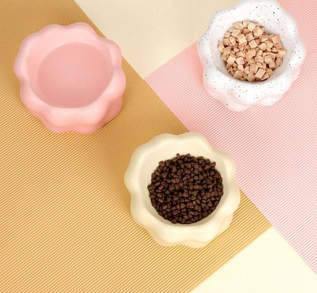 Κεραμικό στρογγυλό μπολ για φαγητό ή νερό για σκύλους και γάτες