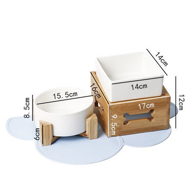 Κεραμικό μπολ για φαγητό ή νερό για σκύλους και γάτες