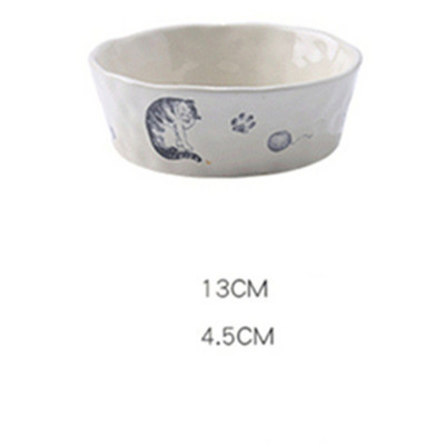 Κεραμικό μπολ τροφής για σκύλους με ξύλινη βάση