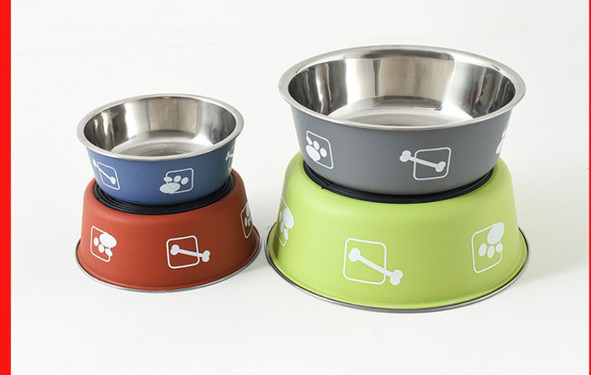 Μεταλλικό μπολ για τροφή για σκύλους