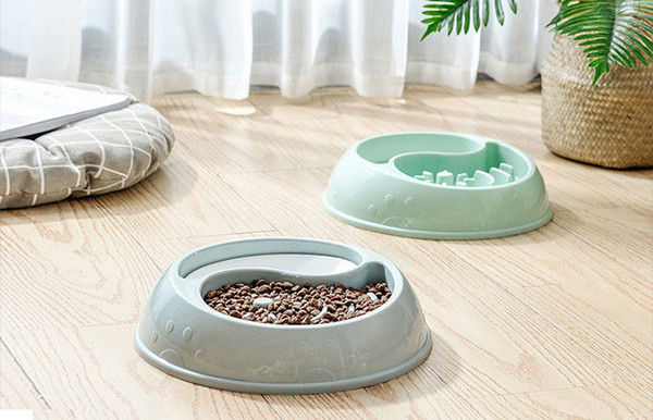 Bol rotund din plastic pentru animale de companie în trei modele