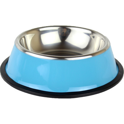 Bol rotund pentru hrana pentru caini din otel inoxidabil