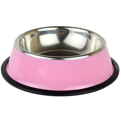 Bol rotund pentru hrana pentru caini din otel inoxidabil