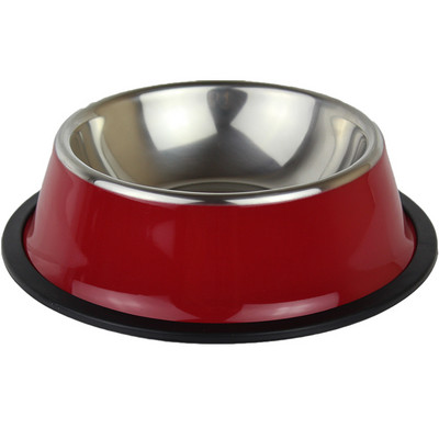 Bol rotund pentru hrana pentru caini din otel inoxidabil