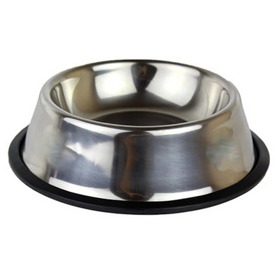 Bol rotund pentru hrana pentru caini din otel inoxidabil