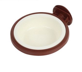 Bol din plastic pentru câini cu suport pentru cușcă