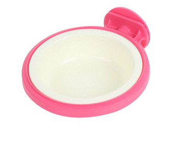 Bol din plastic pentru câini cu suport pentru cușcă