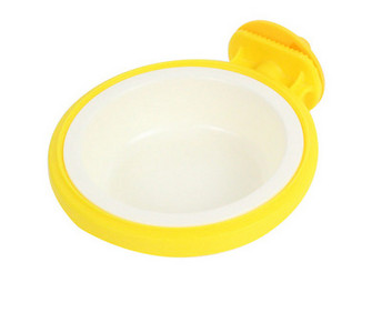 Bol din plastic pentru câini cu suport pentru cușcă