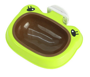 Bol din plastic pentru câini cu suport pentru cușcă