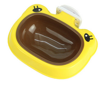 Bol din plastic pentru câini cu suport pentru cușcă