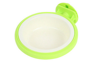 Bol din plastic pentru câini cu suport pentru cușcă