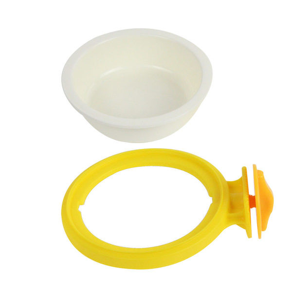 Bol din plastic pentru câini cu suport pentru cușcă