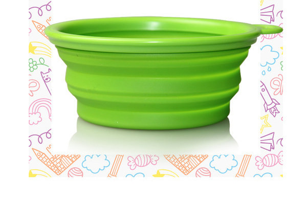 Bol pentru câini pliabil din silicon