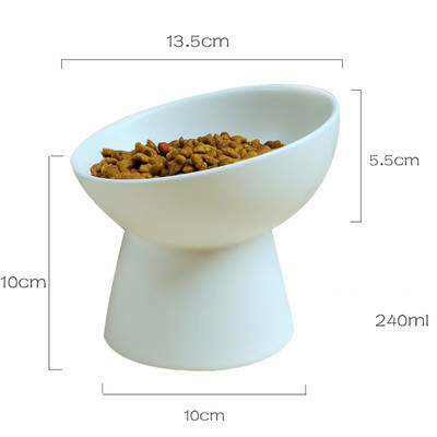 Okrugla keramička posuda za hranu za kućne ljubimce