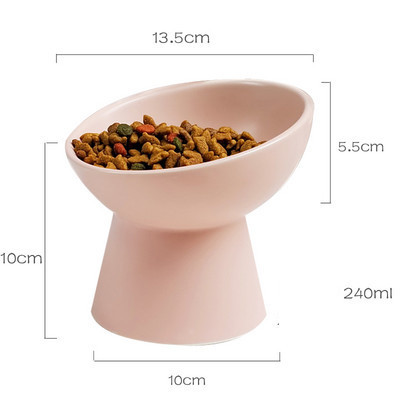 Okrugla keramička posuda za hranu za kućne ljubimce