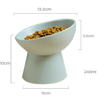 Okrugla keramička posuda za hranu za kućne ljubimce