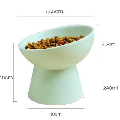 Okrugla keramička posuda za hranu za kućne ljubimce