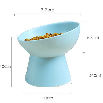 Okrugla keramička posuda za hranu za kućne ljubimce