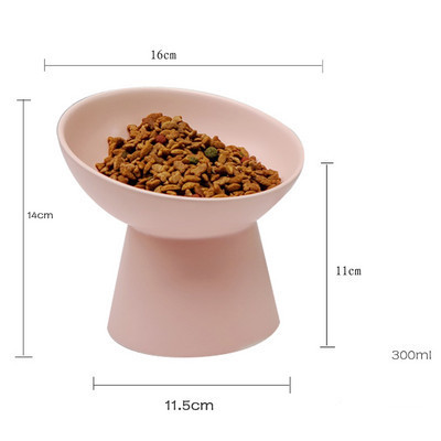 Okrugla keramička posuda za hranu za kućne ljubimce