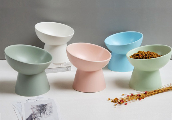 Okrugla keramička posuda za hranu za kućne ljubimce