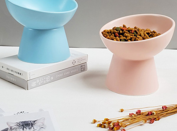 Okrugla keramička posuda za hranu za kućne ljubimce