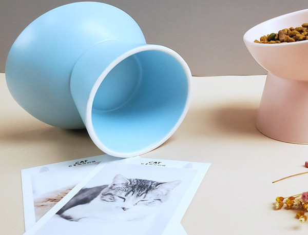 Okrugla keramička posuda za hranu za kućne ljubimce