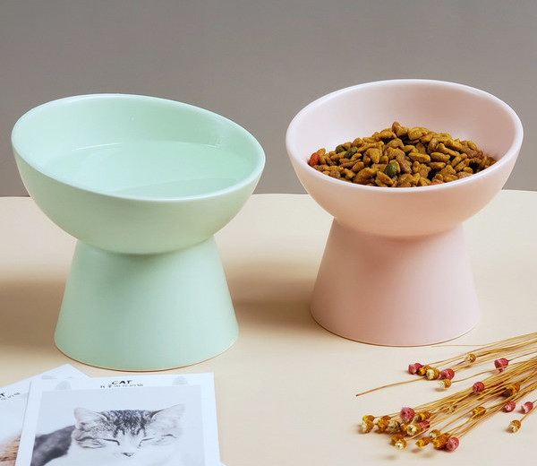 Okrugla keramička posuda za hranu za kućne ljubimce