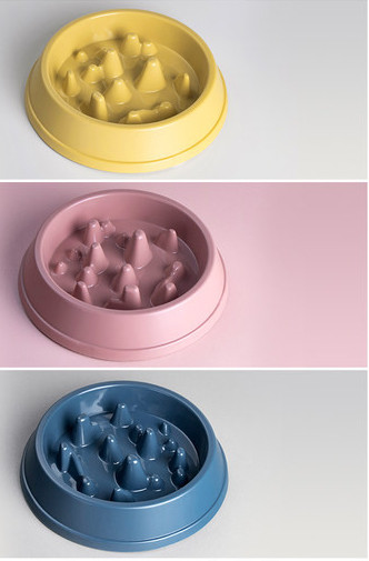 Okrugla posuda za hranu za kućne ljubimce - tri boje