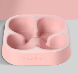 Bol pătrat pentru câini în formă de trifoi cu patru foi