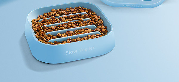 Bol pătrat pentru câini în formă de trifoi cu patru foi