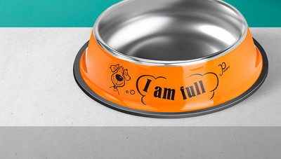 Metalna posuda sa natpisom - za pse