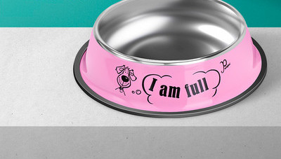 Metalna posuda sa natpisom - za pse