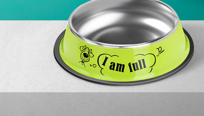 Metalna posuda sa natpisom - za pse