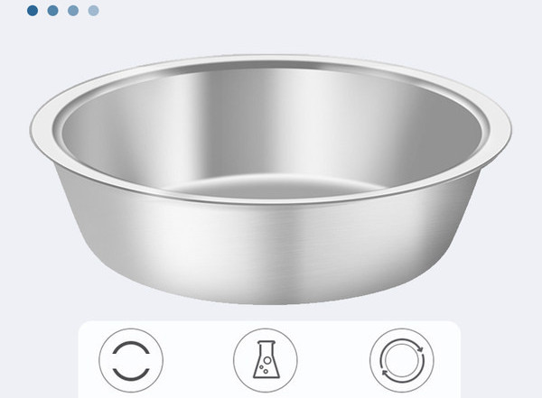 Dvostruka posuda za pse izrađena od plastike i nehrđajućeg čelika