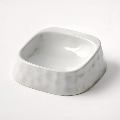 Τετράγωνο κεραμικό μπολ για σκυλοτροφή