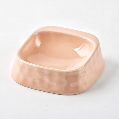 Τετράγωνο κεραμικό μπολ για σκυλοτροφή