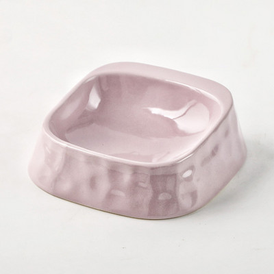 Τετράγωνο κεραμικό μπολ για σκυλοτροφή