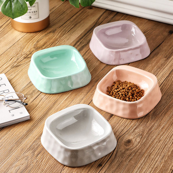 Τετράγωνο κεραμικό μπολ για σκυλοτροφή