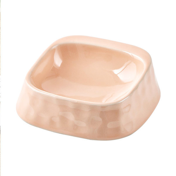 Τετράγωνο κεραμικό μπολ για σκυλοτροφή