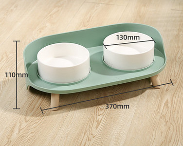 Dvostruka keramička posuda za pse sa stalkom