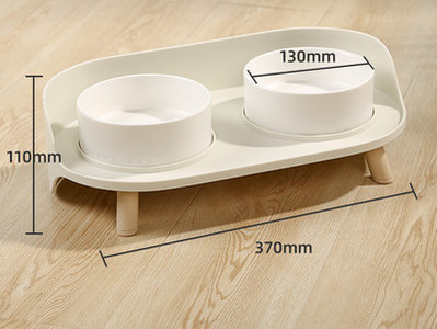 Dvostruka keramička posuda za pse sa stalkom