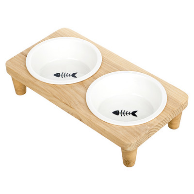 Dvostruka keramička posuda za pse sa stalkom