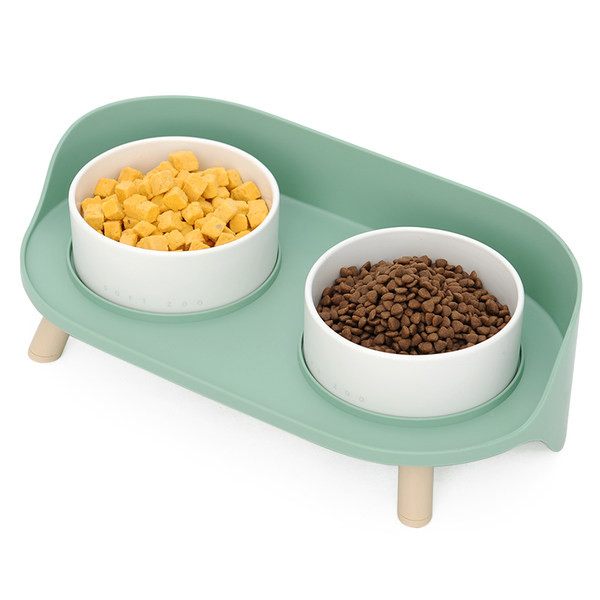 Dvostruka keramička posuda za pse sa stalkom