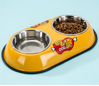 Kahekordne aplikatsiooniga metallkauss koertele