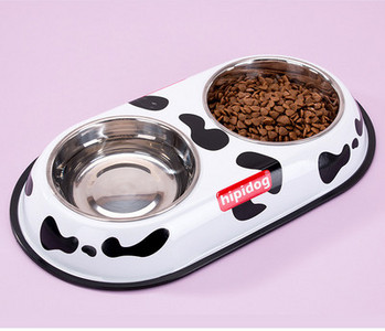 Kahekordne aplikatsiooniga metallkauss koertele