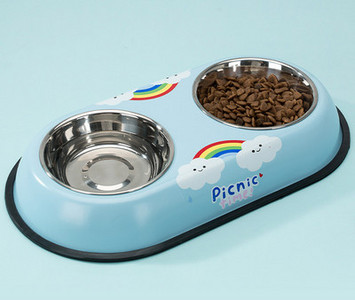 Kahekordne aplikatsiooniga metallkauss koertele