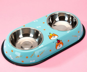 Kahekordne aplikatsiooniga metallkauss koertele