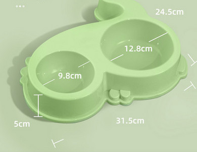 Plastikust kahekordne roostevabast terasest kauss koeratoidu jaoks