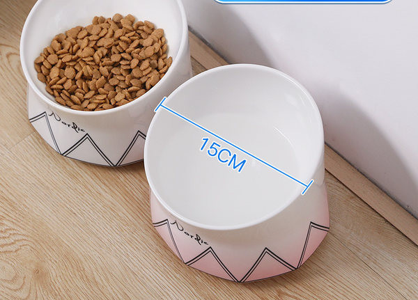 Kõrge kõrge keraamiline kauss koeratoidu jaoks