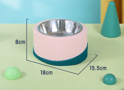 Bol combinat pentru apă și mâncare și compartiment pentru hrănire lentă